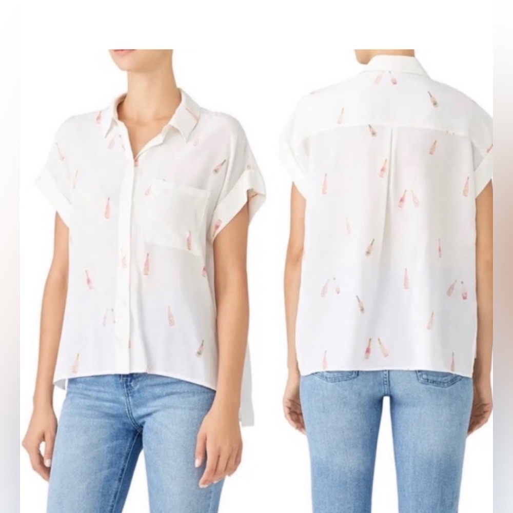 Rails Rose Whitney  Champagne top Anthropologie
